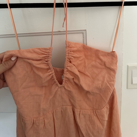 NWT Abercrombie coral Maxi Dress Small Tall - Picture 4 of 6